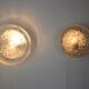 Duo d'appliques peris andreu, verre taillé, espagne, 1970