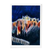 Le parthénon de nuit