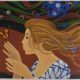 Yves Ganne: The Woman with the Butterfly, original signed lithograph