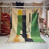 Handmade pure wool rug, size 140 x 260 cm.