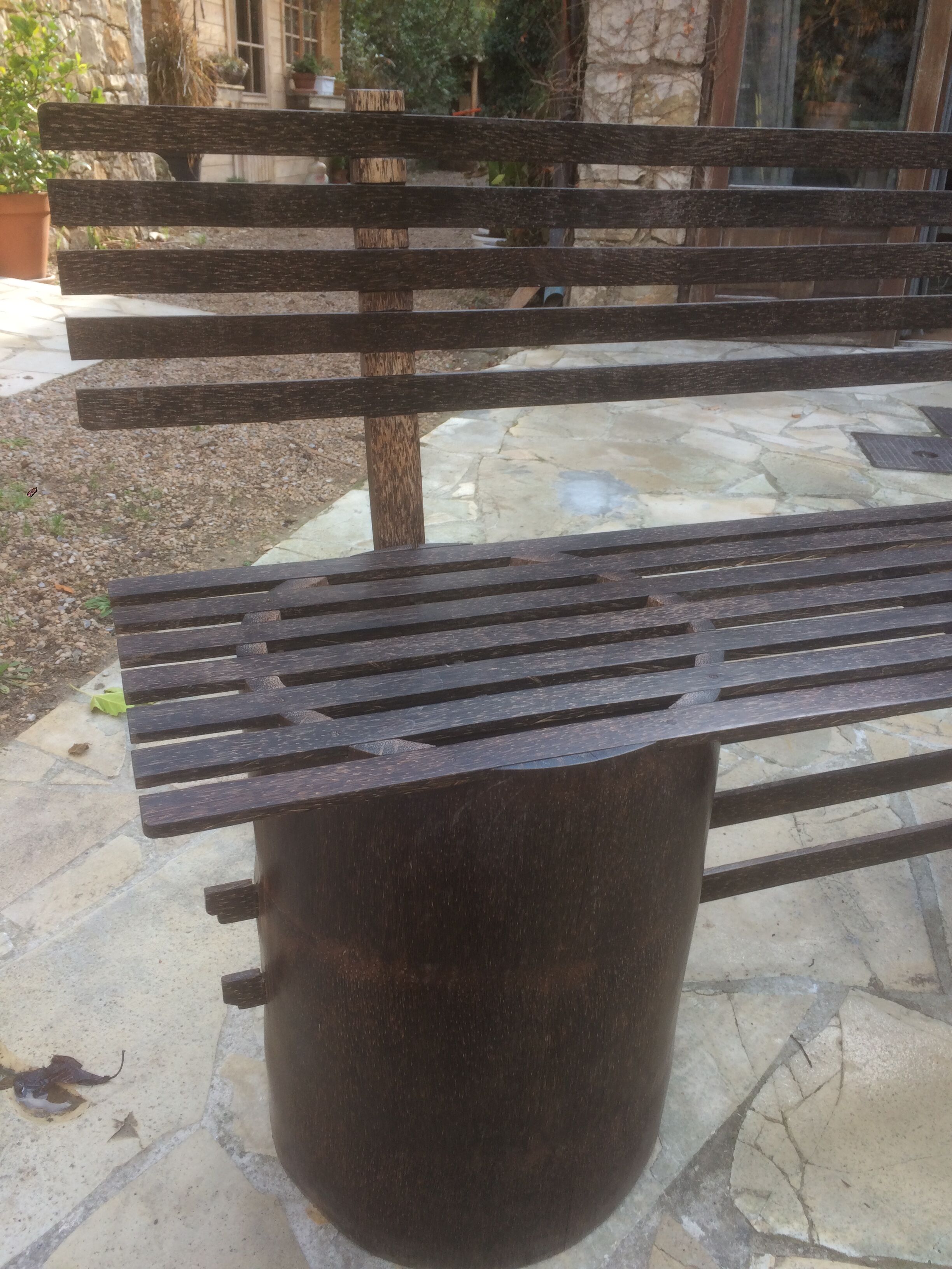 Banc bois de palmier