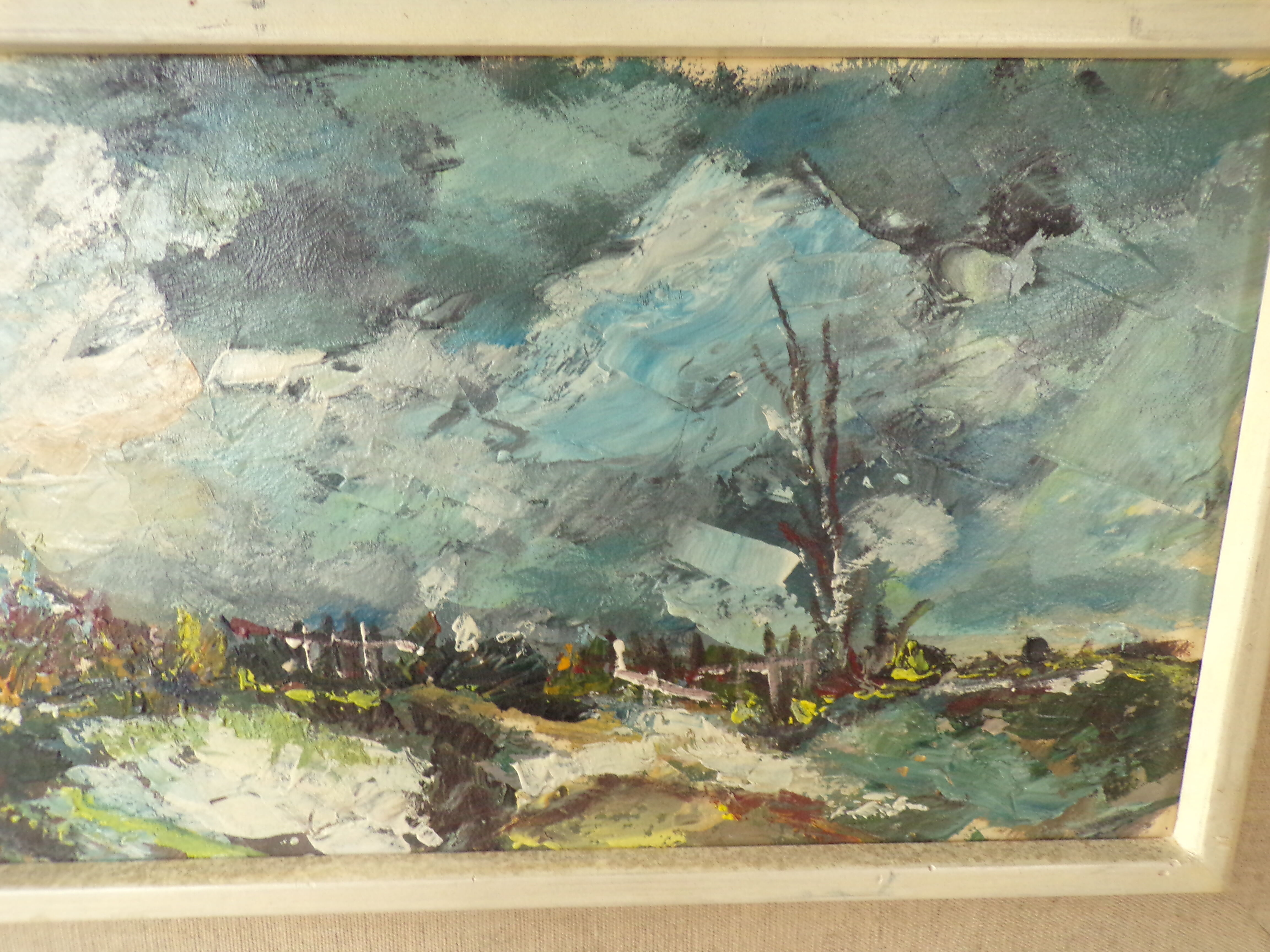 Oil on panel by Gilbert Chavan