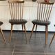 Série de 4 chaises Baumann Menuet, vintage, des années 1970