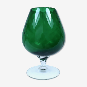 Vase italien vert 1970s