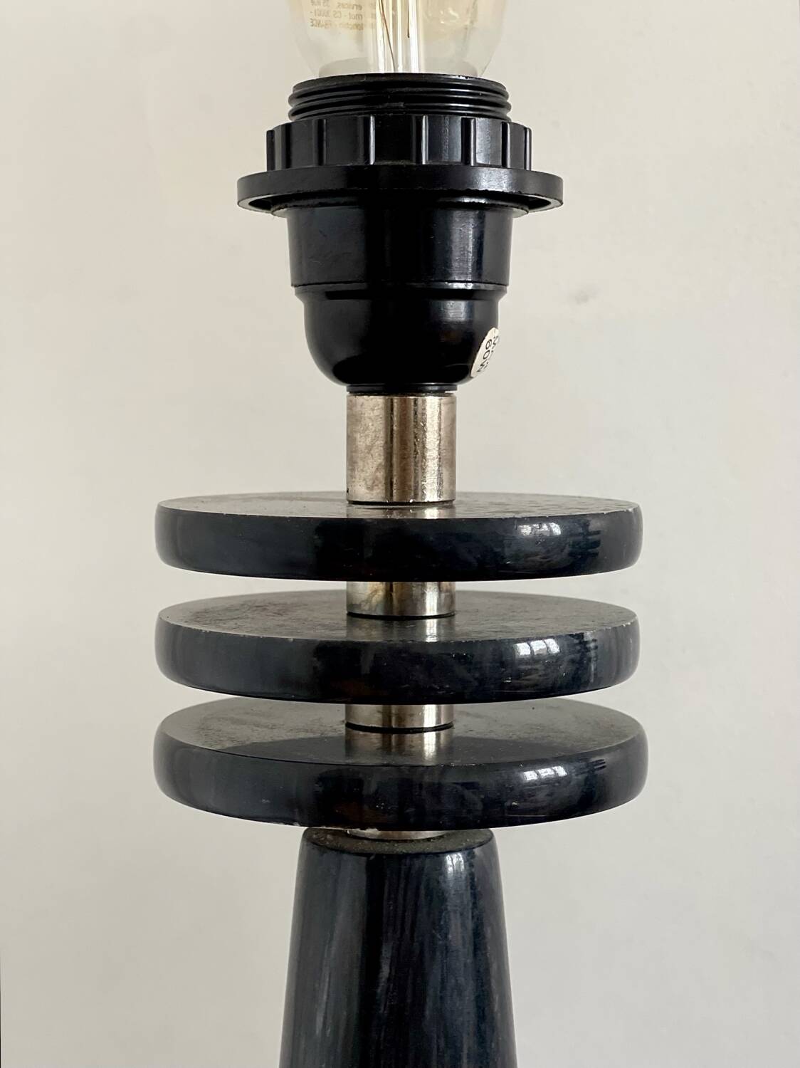 Pair of marble lamps 1980.