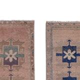 Small Distressed Turkish Rugs, 1970s, Set of 2 46 x 98 - 45 x 87 cm