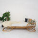 Vintage rattan daybed, The Netherlands 1960's