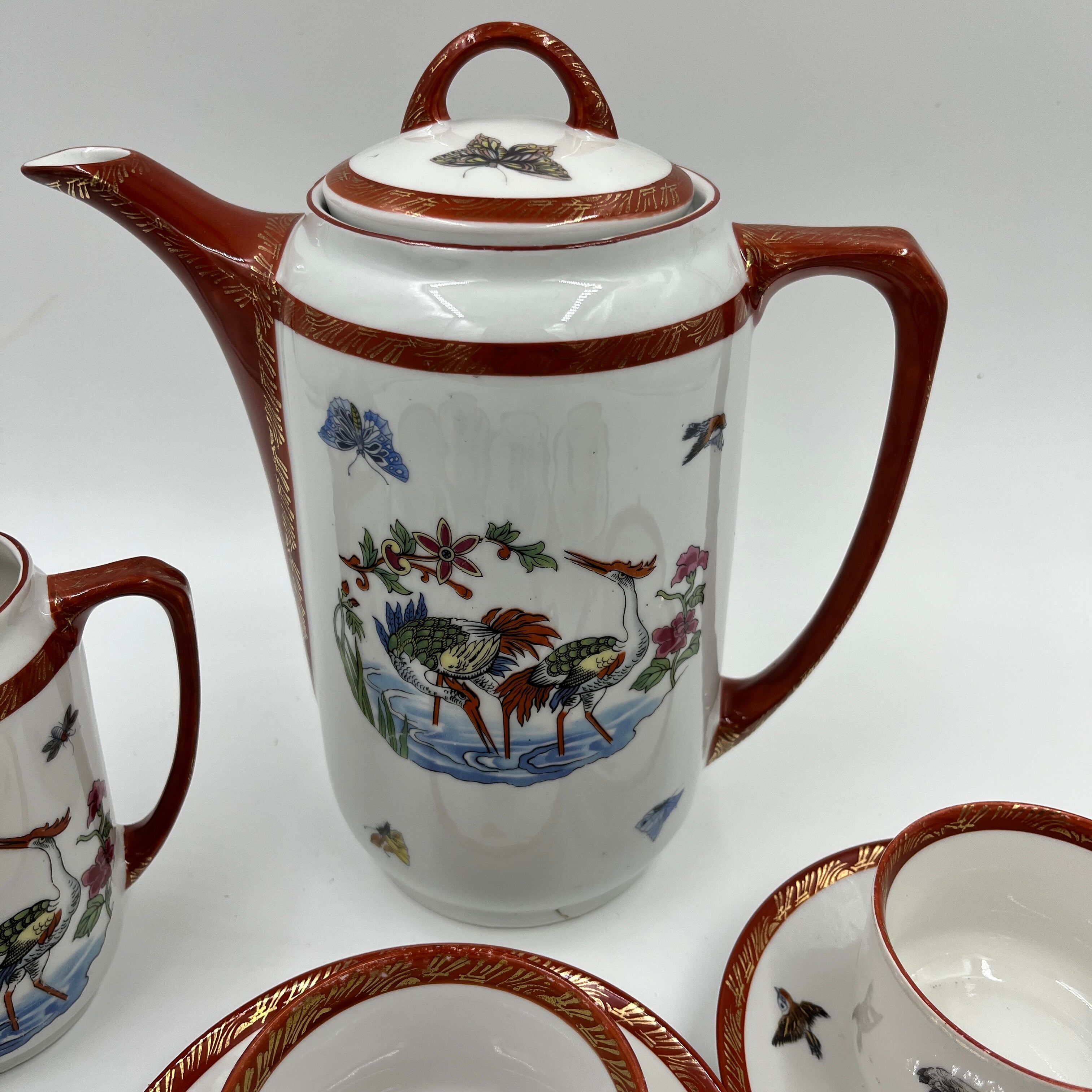 Japanese décor coffee service