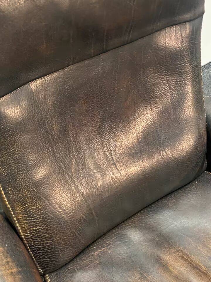 Vintage Brown Leather De Sede Ds 50 leather arm chair from 1970's