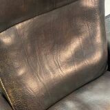 Vintage Brown Leather De Sede Ds 50 leather arm chair from 1970's