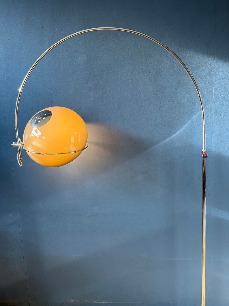 Space Age Mushroom arc floor lamp by GEPO