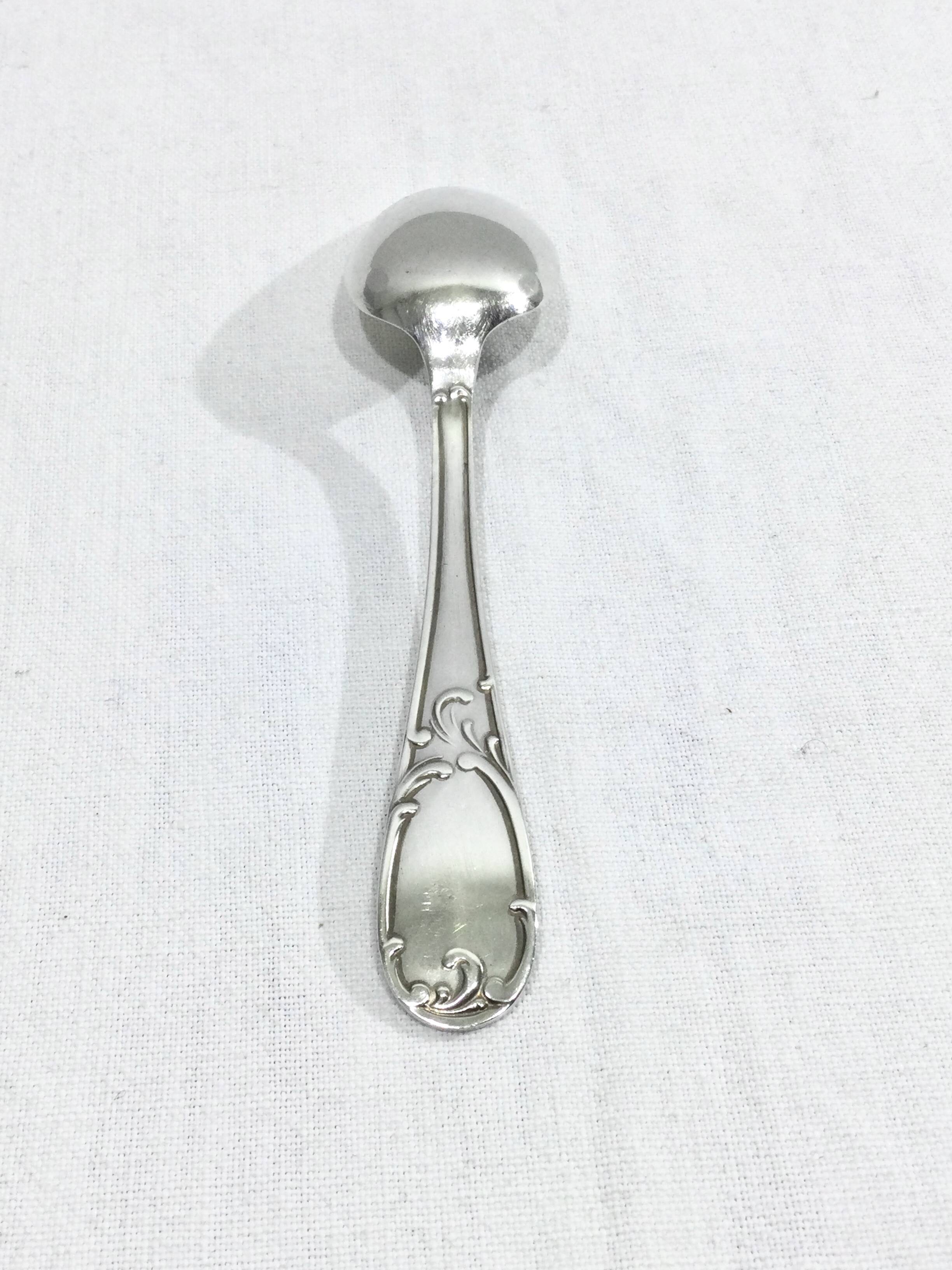 49-piece cutlery set in Louis XV silver-plated metal