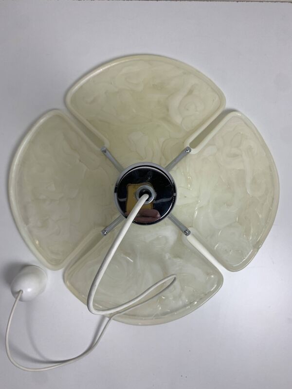 Lampe suspendue en forme de trèfle en acrylique de style Murano, Cosack Leuchten, années 1970
