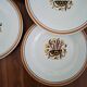 Antique Creil and Montereau Earthenware Dessert Plates, Eye Pattern