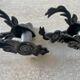 Pair of vintage deer head hooks