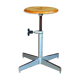 Workshop turning stool adjustable in height