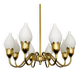 Danish Brass Chandelier by Fog and Morup