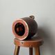 Vintage table lamp base Accolay brutalist country decoration