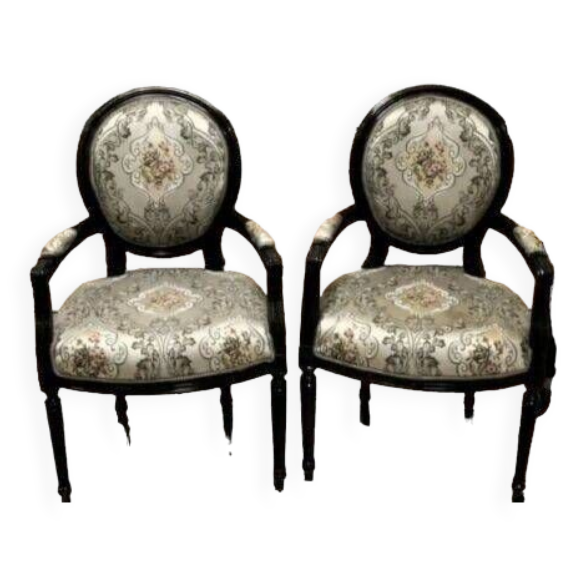 2 Louis XVI style armchairs