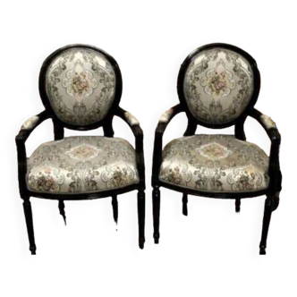 2 Louis XVI style armchairs