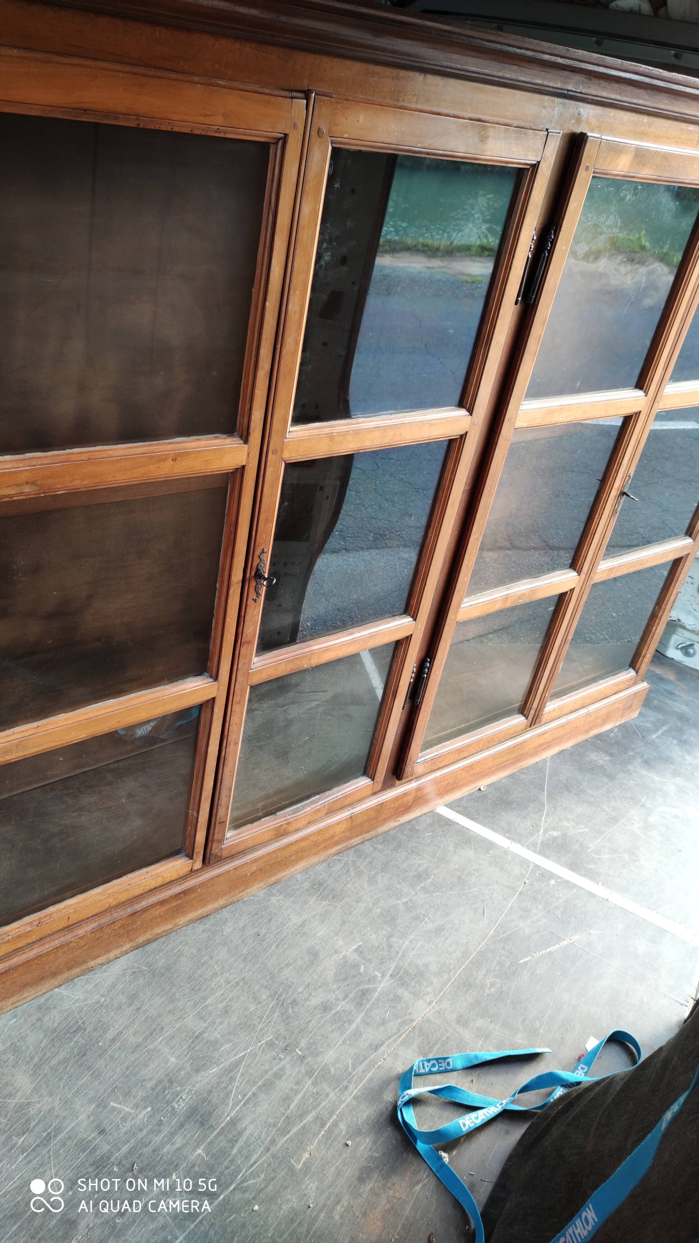 4-century blond walnut library