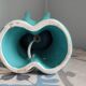 Lampe mains en céramique vintage