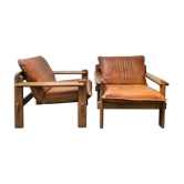 Pair of vintage armchairs year 1970