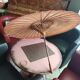 Asian paper and rattan umbrella