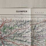 Map Quimper - Guilvinec - Concarneau - Les Glénans 1978