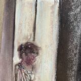 Signed pastel painting “breakfast at sunrise” dimensions approx. 30x21 cm on paper