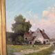 Oil on canvas, old, signed Th. Linsyer (19th-20th century) – gilded frame