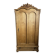 Large country pine bonnetière with carved details.