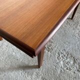 Scandinavian extendable teak table 147/191/235x88cm vintage an60