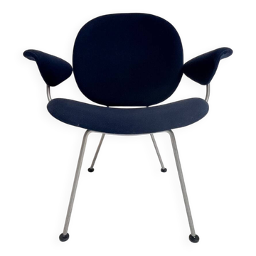 Dark bleu Kembo armchair by W.H. Gispen for Kembo, after 2000