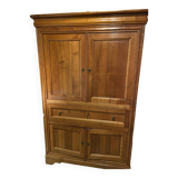 Hi-fi TV storage unit in solid cherry wood