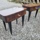 Pair of vintage rosewood bedside tables