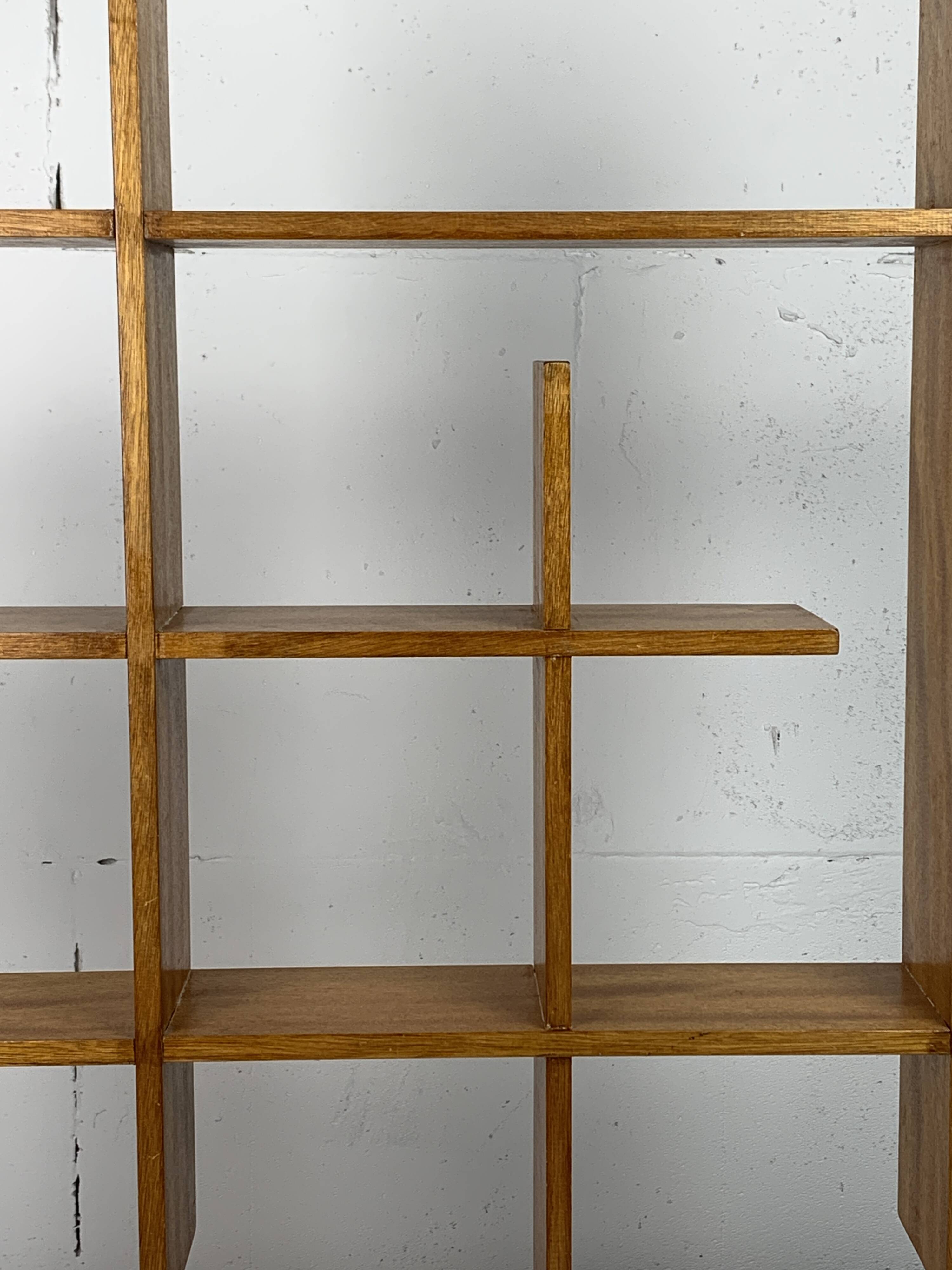 Midcentury Scandinavian teak wall shelf unit, 1960s-1970s