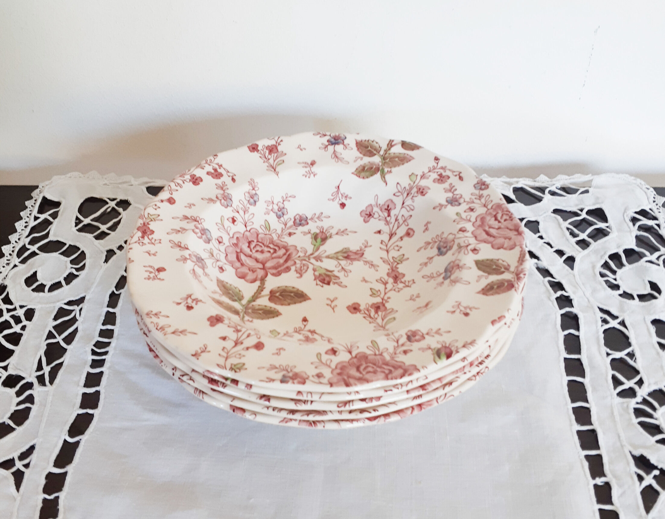 Hollow plates by Johnson Brothers Rose chintz Johnson bros Made in England