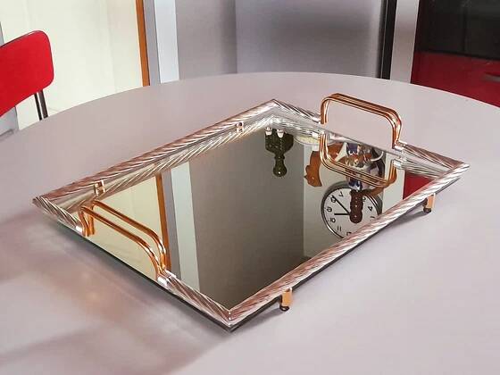 Hollywood Regency Mirror Tray