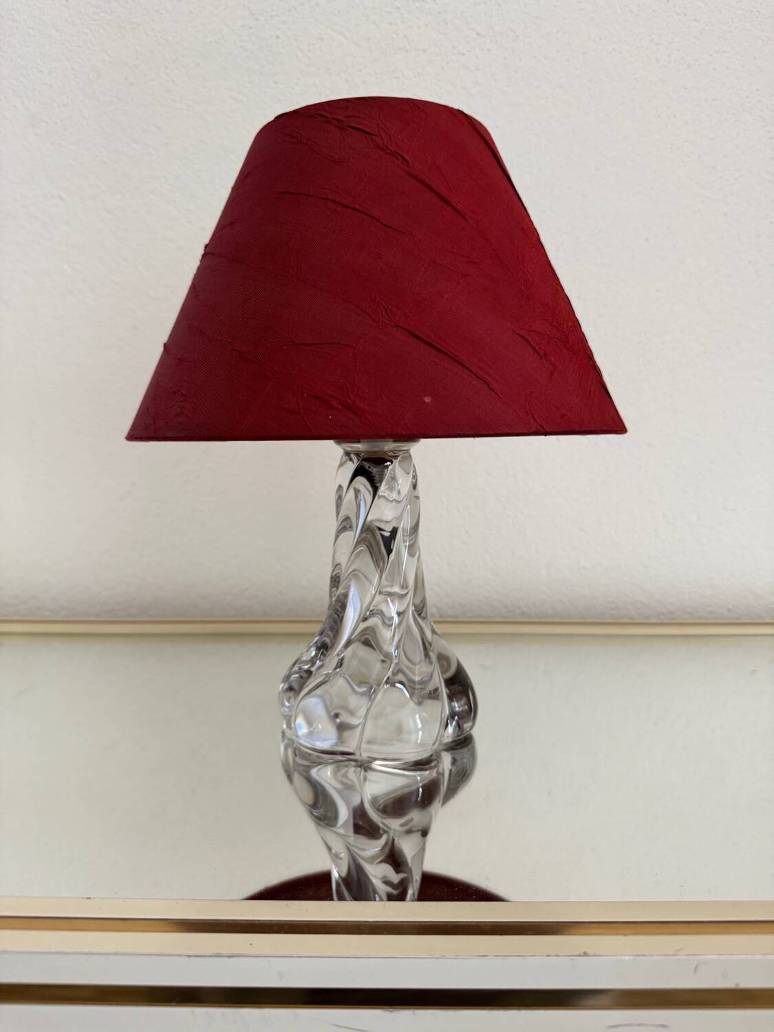 60s crystal table lamp