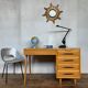 Vintage scandinavian office 1950 made in swiss compass feet