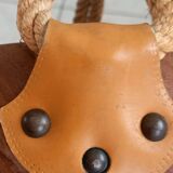 VINTAGE DESIGN WOODEN COUPE and ROPE attributed to Adrien Audoux