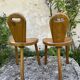 Suite de 4 tabourets de ferme