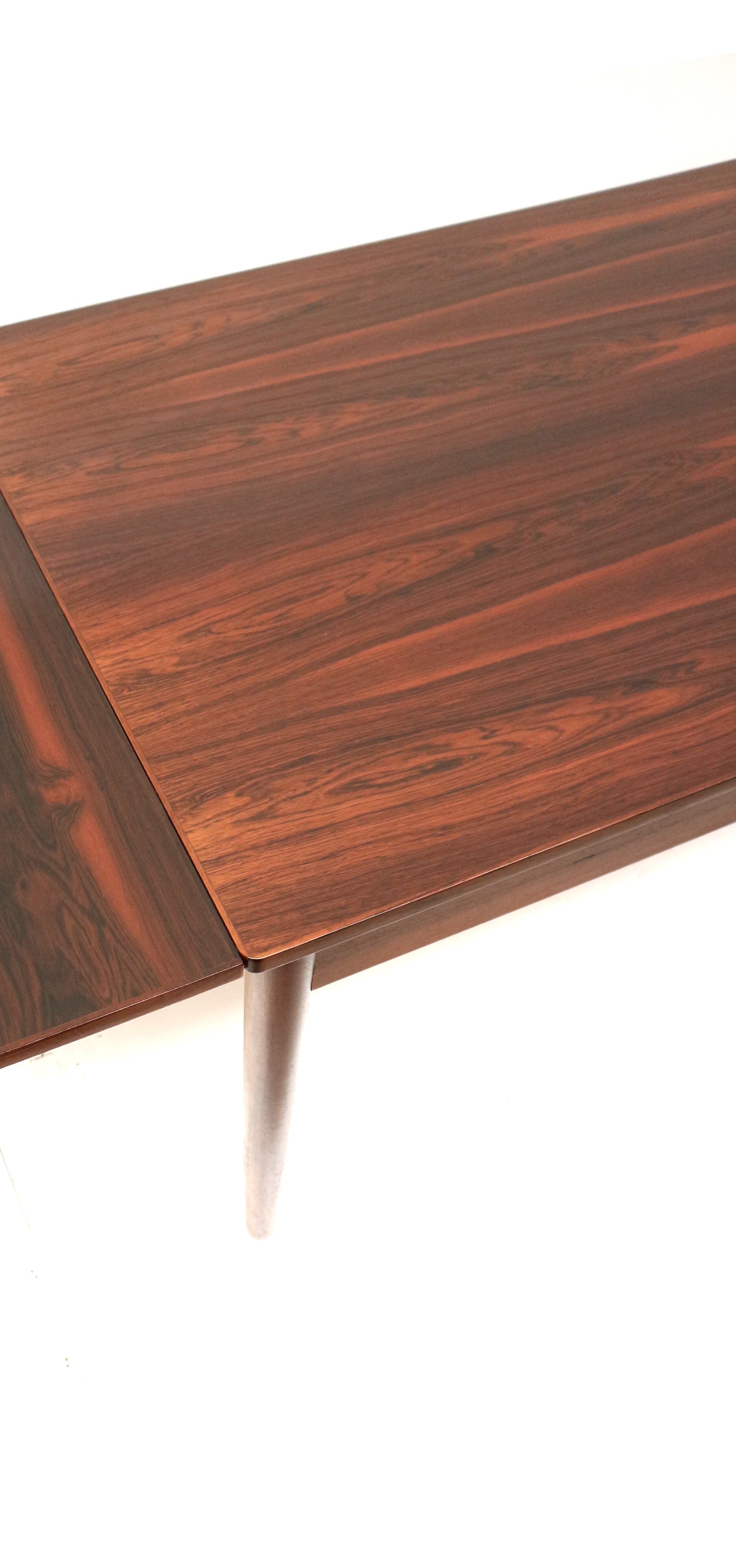 Vintage extendable rosewood dining table made in the 60s