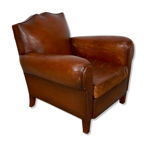 Fauteuil club en cuir