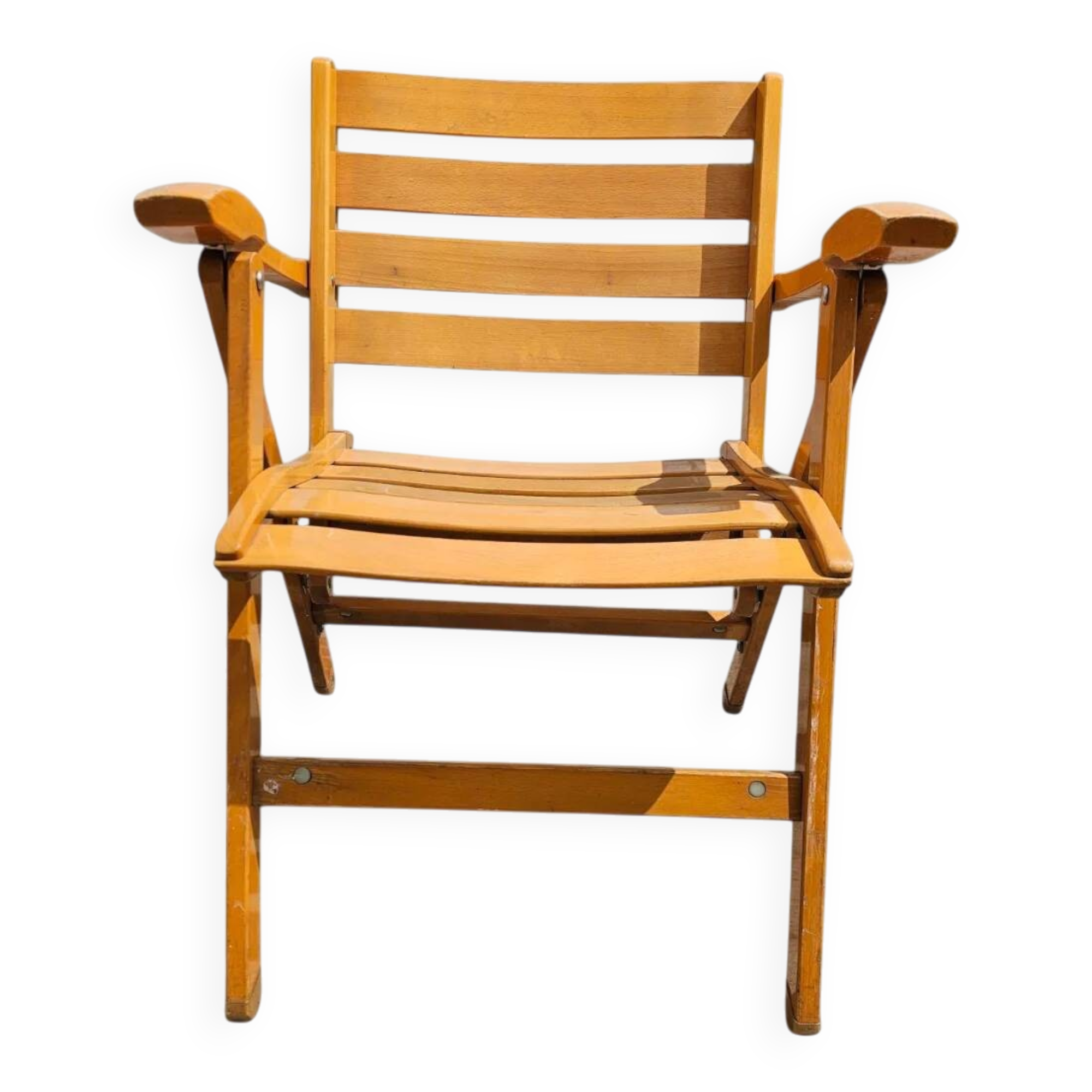 4 x folding chairs by Ico & Luisa Parisi for Reguitti, Italy, 1970s