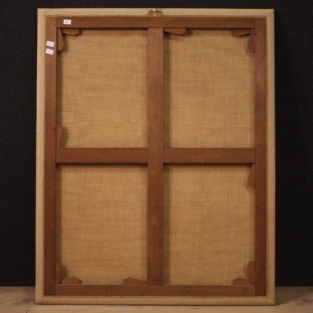 Peinture italienne antique nature morte aux fleurs du XVIIIe siècle