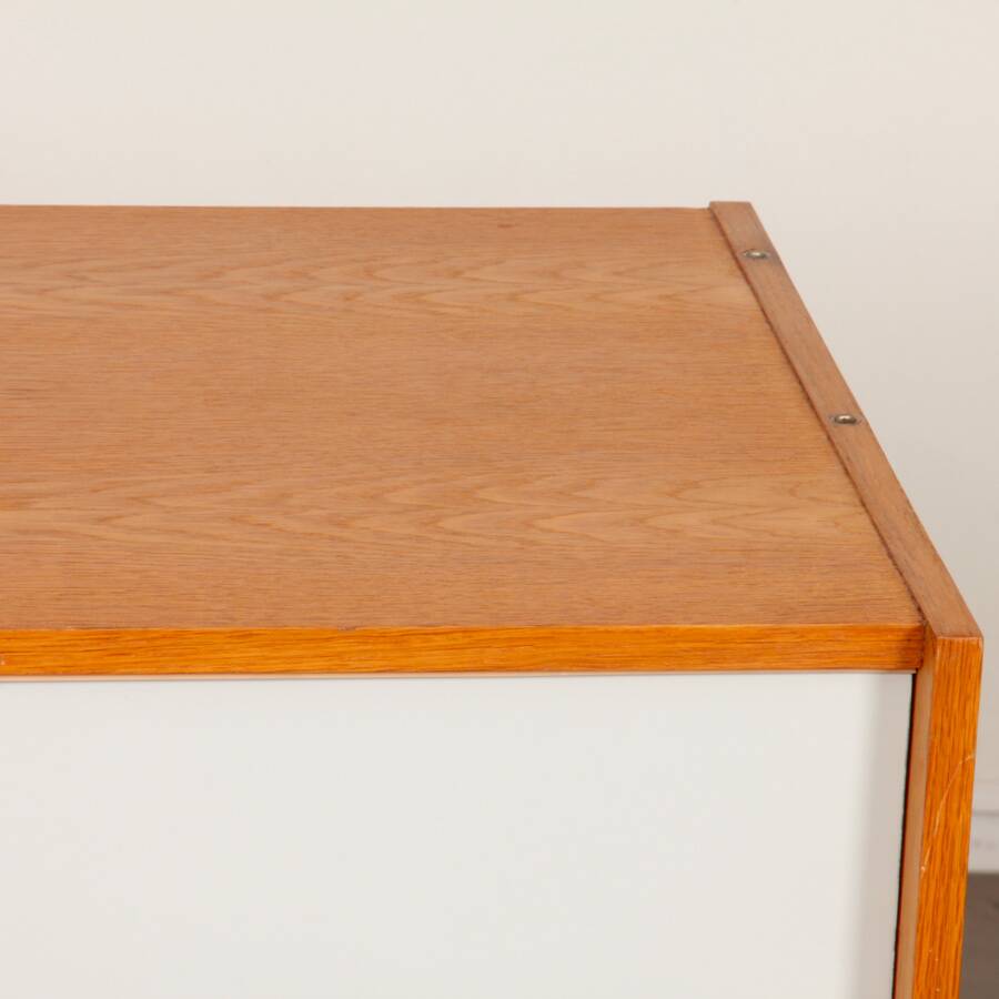 Vintage oak chest of drawers by Jiri Jiroutek, model U-452, 1960s