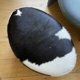 Stockholm Cowhide Pouf by Niels Gammelgaard for Ikea, 1970s