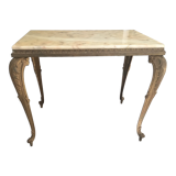 Regency vintage marble and brass side table from the 1960s
